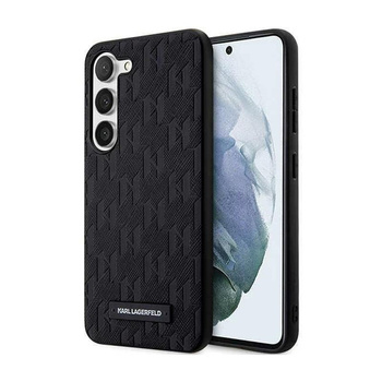Karl Lagerfeld Saffiano Monogram Metal Logo - pouzdro pro Samsung Galaxy S24 (černé)