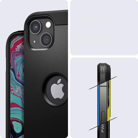 Spigen Tough Armor - Hülle für iPhone 13 (Schwarz)