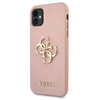 Pouzdro Guess Saffiano 4G Big Metal Logo - iPhone 11 (růžové)