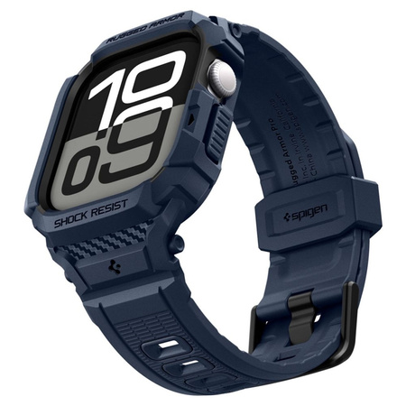 Spigen Rugged Armor Pro V2 – Armband mit Hülle für Apple Watch 10/11 42mm (Marineblau)