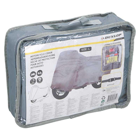 Dunlop - motorcycle cover, size L made of durable material