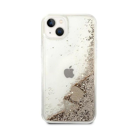 Guess Liquid Glitter Charms - iPhone 14 Case (Gold)