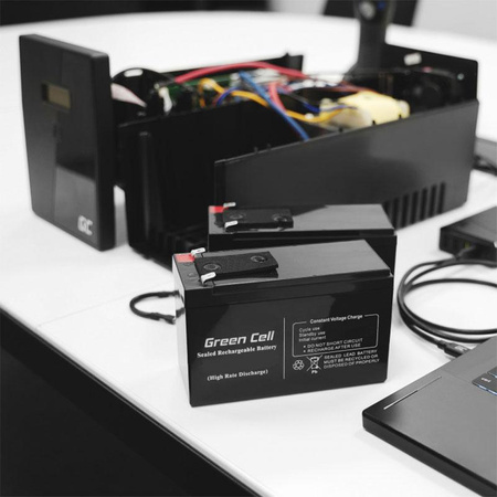 Green Cell - AGM VRLA 12V 9Ah karbantartást nem igénylő akkumulátor UPS-hez