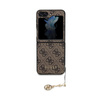 Guess 4G Charms Collection – Samsung Galaxy Z Flip 5 Hülle (Braun)