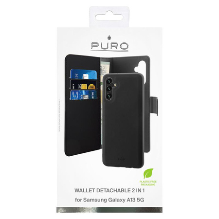 PURO Geldbörse abnehmbar - 2-in-1 Tasche Samsung Galaxy A13 5G (schwarz)