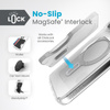 Speck Presidio Perfect-Clear ClickLock & Magsafe - tok iPhone 15 Pro Max (átlátszó / krómozott kivitelben / derűs ezüst)