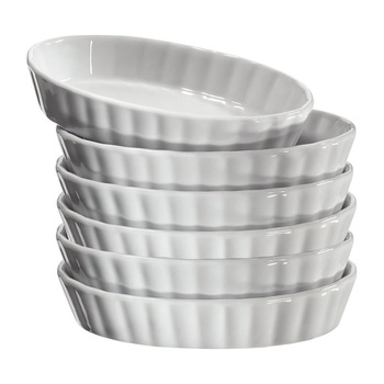 Küchenprofi Burgundy - Porcelánová miska na creme brulee 14×8,5×2,5 cm 6 ks.