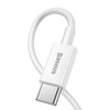 Baseus Superior Series - Kabel  połączeniowy USB-C do Lightning PD 20W 0,25m (biały)