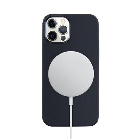 Crong Color Cover Magnetic - Etui iPhone 12 Pro Max MagSafe (czarny)
