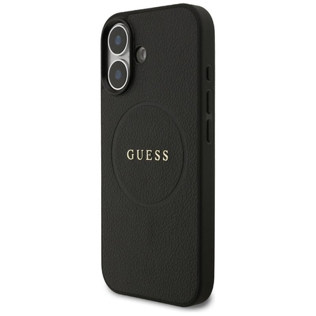 Guess Grained Ring MagSafe - Case iPhone 17 (black)