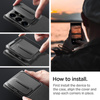Spigen Optik Armor - Etui pour Samsung Galaxy S24 Ultra (Noir)
