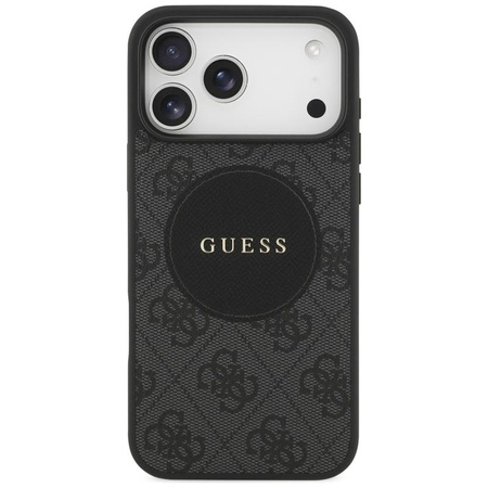 Guess 4G Circle Classic Logo MagSafe – Pouzdro iPhone 17 Pro Max (Černá)