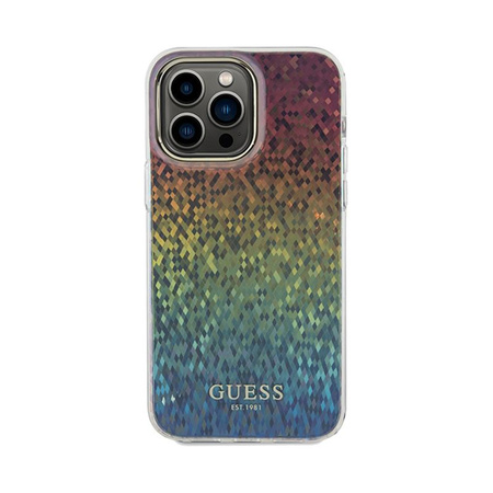Guess IML Faceted Mirror Disco Iridescent - iPhone 13 Pro Max Case (Iridescent)