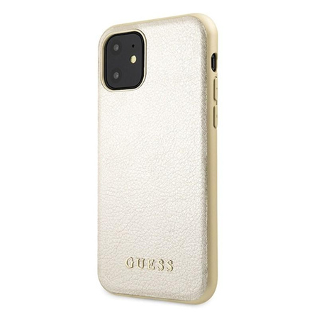 Guess Iridescent - pouzdro pro iPhone 11 (zlaté)