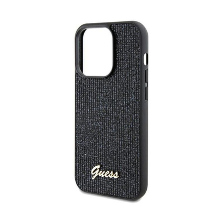 Guess Disco Metal Script - Coque iPhone 13 Pro (noir)