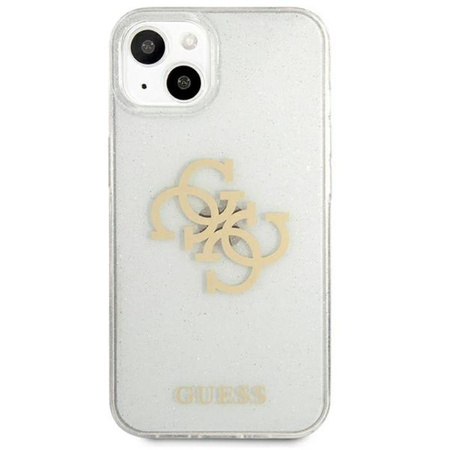 Guess Glitter 4G Big Logo - Case for iPhone 13 mini (Transparent)