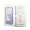 Guess Liquid Glitter Triangle Logo Case - Coque iPhone 14 Pro Max (violet)