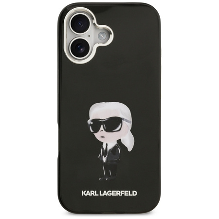 Karl Lagerfeld IML Aquarelle Karl & Logo MagSafe – Case iPhone 17 (Black)