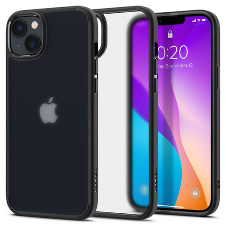 Spigen Ultra Hybrid Matte - Coque pour iPhone 15 Plus / iPhone 14 Plus (Noir mat)