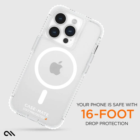 Case-Mate Ultra Tough Plus D3O MagSafe - iPhone 15 Pro Tasche (Klar)