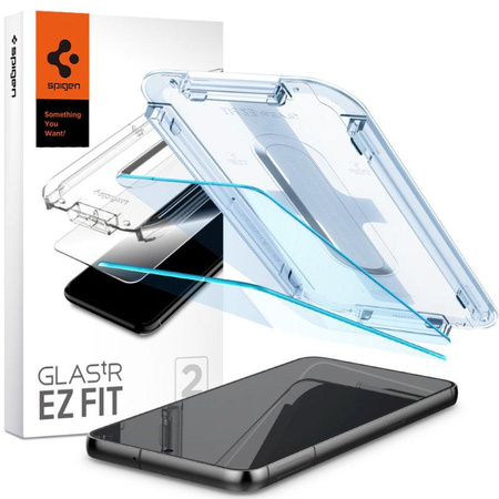 Spigen Glas.TR EZ Fit 2er-Pack - Gehärtetes Glas 2 Stück. für Samsung Galaxy S23