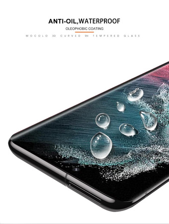 Mocolo 3D 9H Full Glue - Szkło ochronne na cały ekran Samsung S22 Ultra (Black)