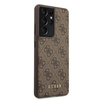 Guess 4G Metall Logo - Samsung Galaxy S21 Ultra Tasche (braun)