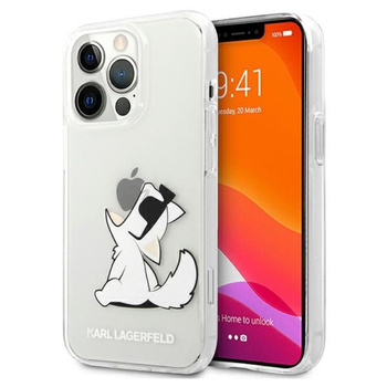Karl Lagerfeld Choupette Fun - pouzdro pro iPhone 13 Pro Max (průhledné)