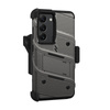 ZIZO BOLT Series - Armoured case for Samsung Galaxy S23 with 9H glass for screen + holder with stand (Grey)