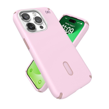 Speck Presidio2 Pro ClickLock & MagSafe - iPhone 15 Pro Case (Soft Lilac/Carnation Petal)