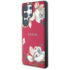 Guess Grained Printed Flower Pattern MagSafe - Case for Samsung Galaxy S25 Ultra (fuchsia)