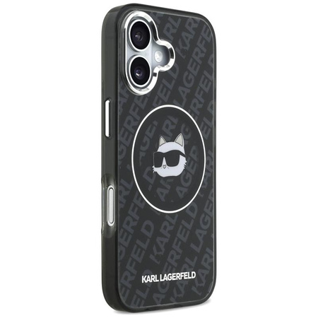 Karl Lagerfeld IML Choupette Head Logo MagSafe - Hülle für iPhone 17 (schwarz)