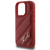 Karl Lagerfeld Quilted Signature - Case for iPhone 16 Pro (red)