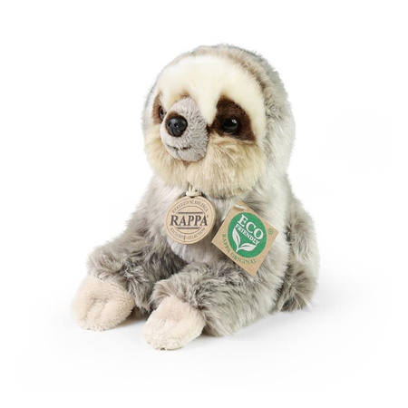 Rappa - Plyšový realistický maskot Lenochod sedící 18 cm Ekologicky šetrný