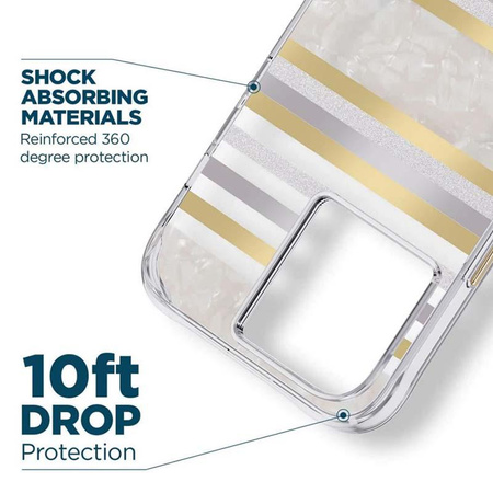 Case-Mate Pearl Stripes MagSafe - iPhone 14 Pro Max case decorated with mother-of-pearl (Pearl Stripes)