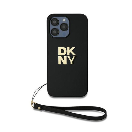 DKNY Wrist Strap Stock Logo - Pouzdro pro iPhone 14 Pro (Černá)