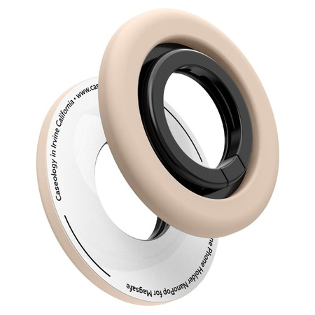 Spigen Nano Pop MagSafe Phone Ring - Magnetický držák na prst s funkcí stojánku (Coconut Beige)