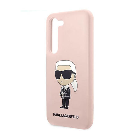 Karl Lagerfeld Silicone NFT Ikonik - pouzdro pro Samsung Galaxy S23 (růžové)