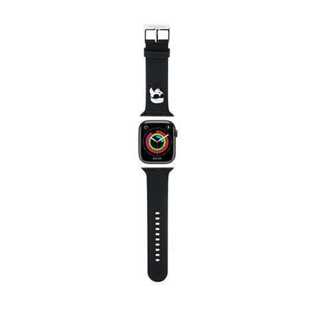 Karl Lagerfeld 3D Rubber Karl Head NFT - řemínek pro Apple Watch 38/40/41 mm (černý)