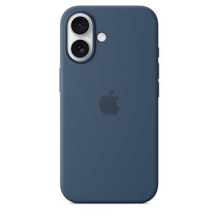 Silikonové pouzdro Apple - Silikonové pouzdro s MagSafe pro iPhone 16 (džínový)