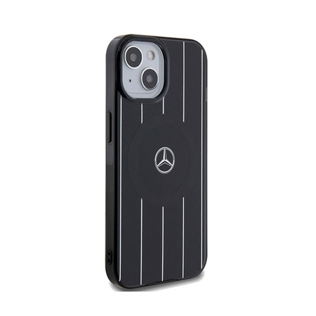 Mercedes Double Layer Crossed Lines MagSafe - iPhone 15 Case (Black)
