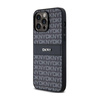 Kožené pouzdro DKNY Mono Stripe & Metal Logo - iPhone 14 Pro Max (černé)