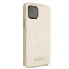 Guess Saffiano 4G Circle Logo - Coque iPhone 11 Pro Max (Or)