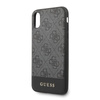 Collection 4G Bottom Stripe de Guess - Coque pour iPhone Xs / X (gris)