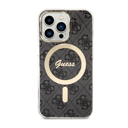 Guess 4G MagSafe - iPhone 13 Pro Tasche (Schwarz)