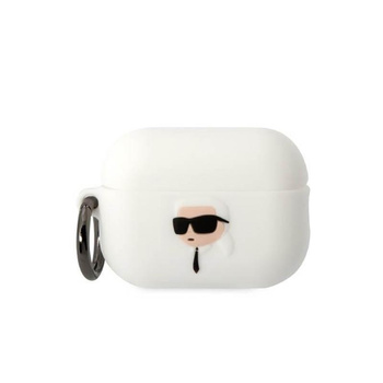 Karl Lagerfeld szilikon NFT Karl Head 3D - AirPods Pro 2 tok (fehér)