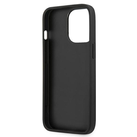 Karl Lagerfeld PU Leather Karl & Choupette Embossed - Etui iPhone 13 Pro (czarny)