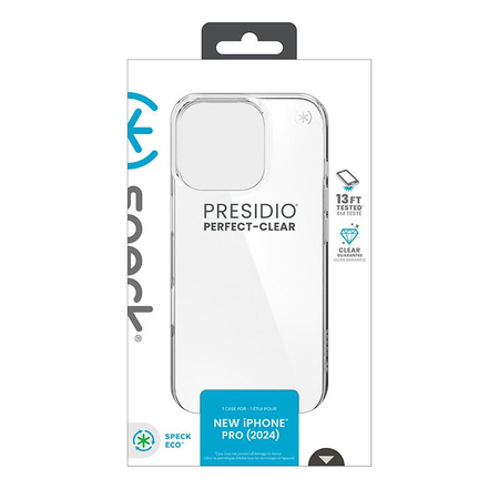 Pouzdro Speck Presidio Perfect-Clear pro iPhone 16 Pro (průhledné)