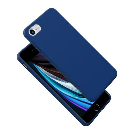 Crong Color Cover - Custodia per iPhone SE (2022/2020) / 8 / 7 (blu)