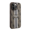 Guess 4G Étui MagSafe à rayures imprimées - iPhone 14 Pro Max (Marron)